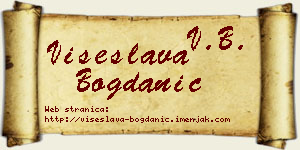 Višeslava Bogdanić vizit kartica